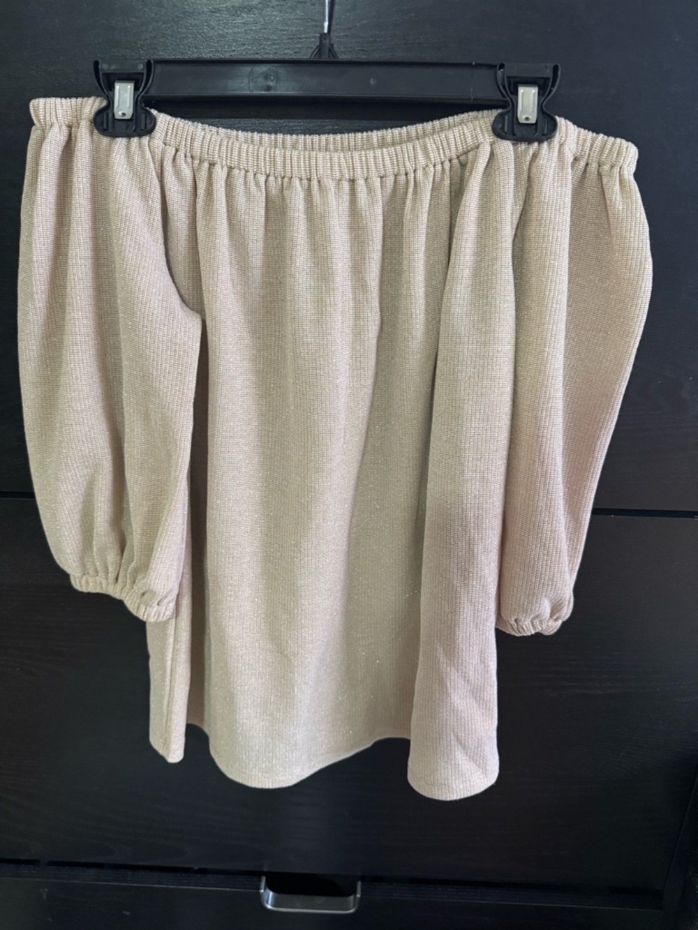MICHAEL Michael Kors Beige Ribbed Knit Top